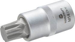 Nasadka trzpieniowa 14 mm TOOLCRAFT  816171 Wielowypust (XZN) 1 szt.