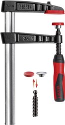 Ścisk śrubowy stolarski żeliwny TG-2K 300/80 Bessey TG30B8-2K Maksymalna rozpiętość:300 mm  Posuw:80 mm
