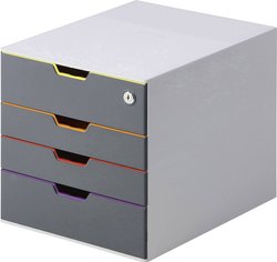 Szafka z szufladami Durable 760627 szary DIN A4, DIN C4, Folio, List Ilość szuflad: 5