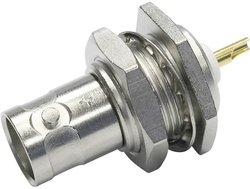 Złącze BNC Telegärtner J01001A1225 J01001A1225 złącze żeńskie do wbudowania pionowego 50 Ω 1 szt.