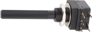 Potencjometr obrotowy z przełącznikiem mono 0.2 W 1 kΩ Piher PC16SH-10IP06102A2020IMTA 1 szt.