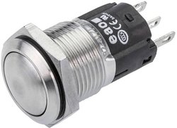EAO 82-4171.1000 Seria 82 Przycisk Chwilowy 16 mm Płaski/Wypukły Przycisk eao 82-4171.1000, 16.20 mm, 1 szt.