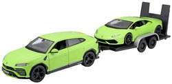 Model samochodu Maisto Design Elite Transporter Lamborghin Urus + Huracan