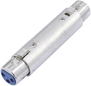 Przejściówka, adapter Omnitronic 30226572 [1x złącze żeńskie XLR 3 pin - 1x złącze żeńskie XLR 3 pin]