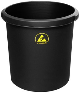 BJZ A-34062 A-34062 ESD Kosz na papier 18 l (Ø x W) 310 mm x 320 mm tworzywo sztuczne czarny 1 szt.