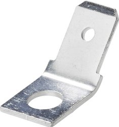 Złączka płaska 6,3x0,8 mosiądz, otwór M4