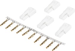 Złącze żeńskie akumulatora Mini-Tamiya Modelcraft 227324 pozłacane 1 zest.