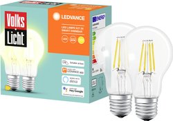 SMART+ LEDVANCE AC32941 - 2er SMART+ BT FILAMENT CLASSIC DIMMABLE CLA60 4058075617841, 2 szt.