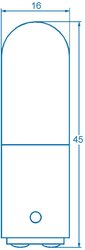 Żarówka zwykła 16X45MM BA15D 220-260V 6-10W
