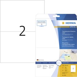 Etykiety Herma przezroczyste, folia, matowa, trwałe przyleganie Herma 4683 210 x 148 mm 50 szt.