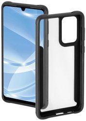 Hama Metallic Frame Futerał backcase Samsung Galaxy A33 5G przeźroczysty, czarny Ładowarka indukcyjna