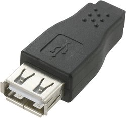 Przejściówka, adapter USB Renkforce RF-4780816 RF-4780816, [1x złącze żeńskie USB-A 2.0 - 1x złącze żeńskie Mini-B USB 2.0]