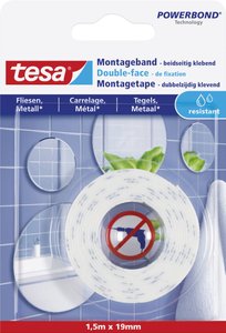 Taśma montażowa tesa tesa® Powerbond 77744-00000-00 TILES (D x S) 1.5 m x 19 mm 1.5 m 1 szt.