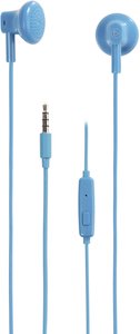 VIVANCO BUDZ, słuchawki douszne stereo z funkcją telefonu, niebieskie Słuchawki In Ear Vivanco BUDZ BLUE 38927 niebieski