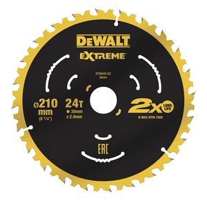 Tarcza tnąca DEWALT  210 x 30 x 2.4 mm 1 szt.