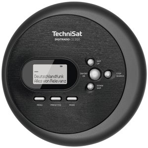 Radio-CD TechniSat Digitradio CD 2GO BT DAB+, UKW  czarny