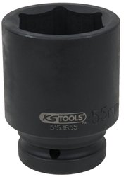 Nasadka Udarowa 1&quot, Sześciokątna, Długa, 55mm Nasadka udarowa  KS Tools  515.1855  1 szt.