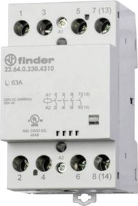 Stycznik instalacyjny Finder 22.64.0.230.4717 22.64.0.230.4717, 230 V/AC, 240 V/AC, 1 szt.