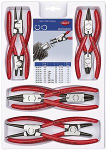 Szczypce do pierścieni Segera zestaw Knipex  00 20 04 V01 180 mm