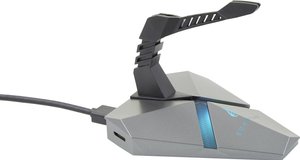 Uchwyt do kabla myszki Surefire Gaming Axis (S x W x G) 103 x 21 x 116 mm Hub USB, Podświetlenie szary