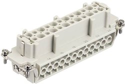 Złącze żeńskie przemysłowe Harting Han® 10HvE-F-s 09 34 010 2701, seria Han® Hv E, 10 + PE + 2, 1 szt.