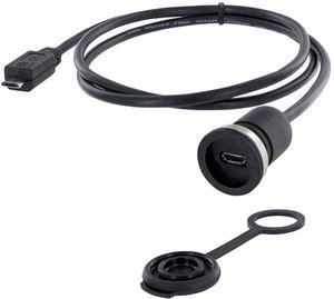 Złącze męskie USB encitech 1310-1013-03, USB Micro-B, 1.50 m, 1 szt.