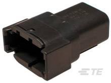 Obudowa złącza pin męskiego na kabel TE Connectivity DTM04-08PB, wire-to-wire, piny: 8, 1 szt.