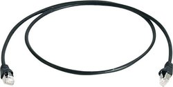 Kabel LAN Telegärtner L00000A0235, 1 szt., RJ45, CAT 6a, S/FTP, 0.25 m, czarny