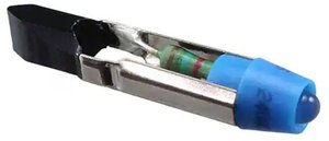 EAO 10-2112.1066 Seria 61 Led T5.5 Niebieski AC/DC 7/14mA Prostowanie półfalowe Przycisk zatrzymania awaryjnego eao 10-2112.1066, 1 szt.