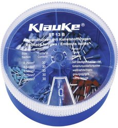 Zestaw końcówek rurkowych Klauke ST13B, 0.25 mm² - 1 mm², 150 Teile