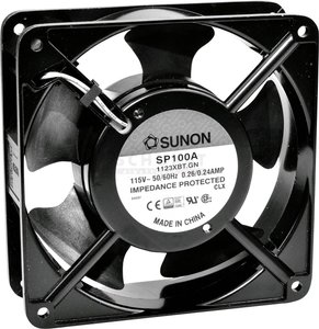 Wentylator osiowy Sunon DP200A2123XBL, 230 V/AC, 164.76 m³/h, (D x S x W) 120 x 120 x 38 mm