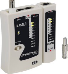 Tester kabli Basetech BT-200, RJ-45, RJ-11, BNC