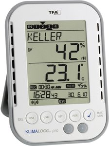 Termohigrometr TFA Dostmann KlimaLogg Pro, 1 do 99 %, 0 - +50 °C
