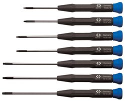 Zestaw wkrętaków dla elektroników Xonic 7 szt. Śruby sześciookrągłe Zestaw wkrętaków C.K  T4877PX