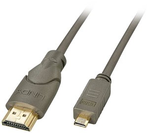 Kabel HDMI LINDY LINDY High-Speed-HDMI®-Kabel 41353, okrągły, podwójne ekranowanie, pozłacane styki, certyfikat UL, HDMI High Speed, HDMI 4K, 2.00 m