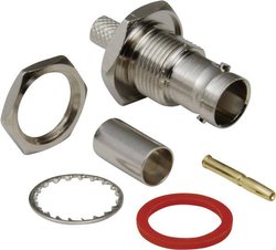 Złącze BNC TRU COMPONENTS 1579267 złącze żeńskie do wbudowania pionowego 75 Ω 1 szt.