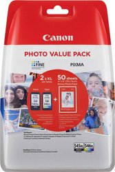 Canon atrament PG-545 XL/CL-546XL Photo Value Pack tusz oryginalny Combi-Pack Czarny, Cyjan, Magenta, Żółty 8286B006