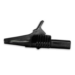 Zacisk krokodylowy Mueller Electric BU-65-0 BU-65-0 Maksymalny zakres zacisku: 19 mm Długość: 85 mm czarny 1 szt.