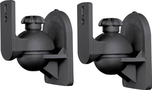 Uchwyt ścienny na głośniki SpeaKa Professional SP-5369944, Uchylny+Przenośny, 3.50 kg, czarny, 1 par(a)