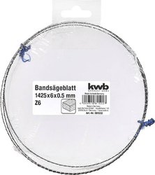 Brzeszczot do piły taśmowej, 1425 x 6x 0,65, Z6, drewno  kwb 081502     1 szt.