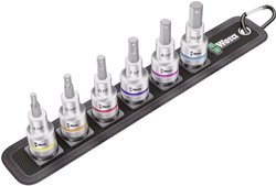 Zestaw bitów nasadowych sześciokątnych Belt C 2 Zyklop 1/2'' (12.5 mm), 7 szt. Zestaw nasadek trzpieniowych Wera Belt C 2 Zyklop 05003996001 1/2'' (12.5 mm)