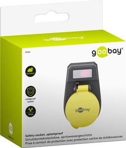 Gniazdko prądowe bryzgoszczelne Goobay z wyłącznikiem, 3680W