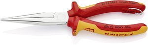 Szczypce płaskie, okrągłe Knipex 26 16 200 T, 200 mm, VDE