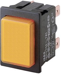 Przełącznik wciskany zatrzask Marquardt 1660.0201, 2 x wył/wł, IP40, 1 szt.