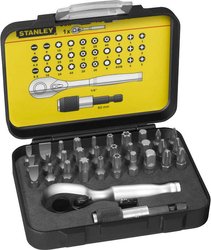 Zestaw bitów 32 szt + mini grzechotka Bity STANLEY 1-13-904 1 szt.