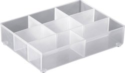 Wkładka do pojemnika asortymentowego raaco 115766, Ilość przegród: 8, (D x S x W) 109 x 79 x 24 mm