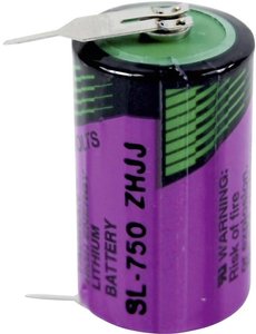 Bateria 1/2 AA Tadiran Batteries SL 750 PR, 3.6 V, 1100 mAh, litowe, U-piny do lutowania, 1 szt.