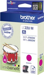 Brother atrament LC-22U M tusz oryginalny  Magenta LC22UM