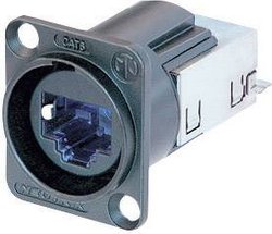 złącze żeńskie do wbudowania RJ45 Neutrik NE8FDY-C6-B Ilość styków: 8P8C 1 szt.