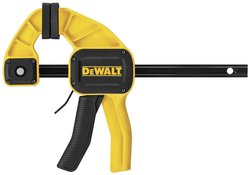 Zacisk jednoręczny duży 150mm 6IN 135kg siła mocowania DEWALT DWHT0-83192   Posuw:82 mm